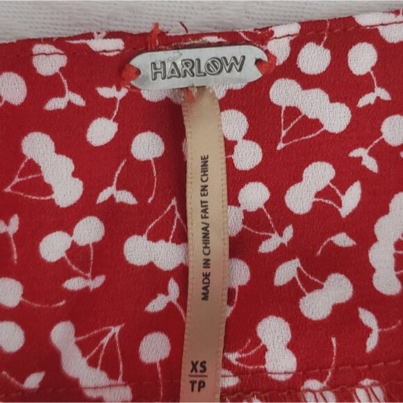 HARLOW "VIV" Red Cherry Print Slip Dress - Picture 6 of 12